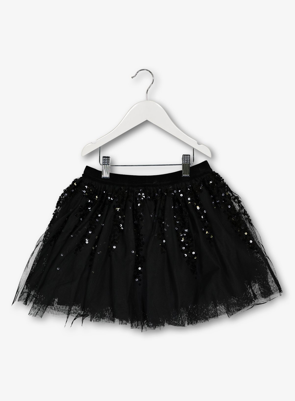Kids Black Sequin Party Tutu Skirt (3 ...